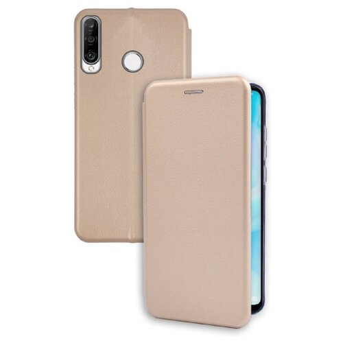 фото Чехол- книжка для huawei p30 lite / honor 20s золотой full cover