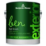 Краска акриловая Benjamin Moore Ben 541 Waterborne Exterior Flat Finish моющаяся матовая - изображение