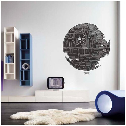 Интерьерная наклейка Chatte “Звезда Смерти (Звездные войны)”, 90 х 96 см.