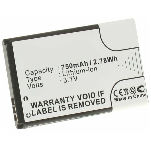 Аккумулятор iBatt iB-U1-M1024 750mAh для BBK i606, i508, i509, i518, i267, i531, K203M, V205, V206, для BLU Samba Mini, Samba Q,