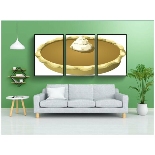 фото Набор модулных постеров для интерьера "тыква, пироги, десерты" 60x90 см. в тубусе, без рамки lotsprints