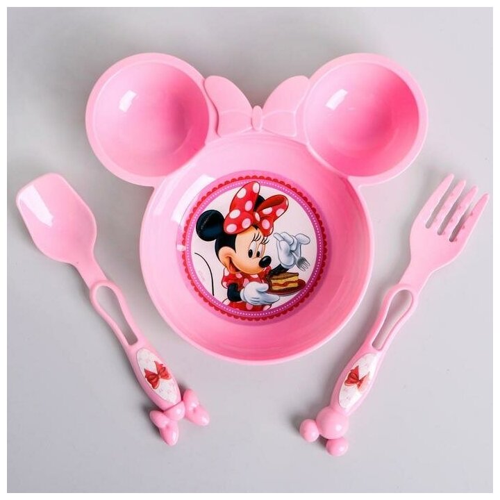 Игровой набор "Любимая посудка" Минни Маус, Дисней, для девочек, цвет розовый