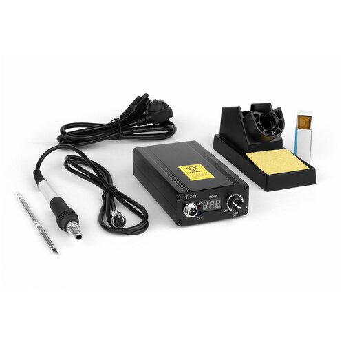 Цифровая паяльная станция DSK T12-D-D на 72W с LED-экраном для работы со сменными жалами HAKKO T12 и T2 Series 480000₽
