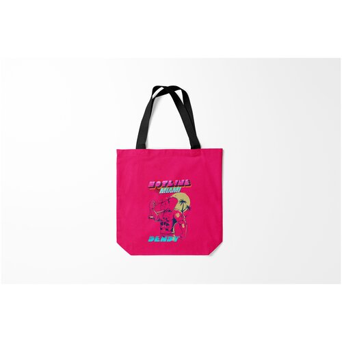 фото Сумка-шоппер / 40х40 см / геймерам / hotline miami burnettie