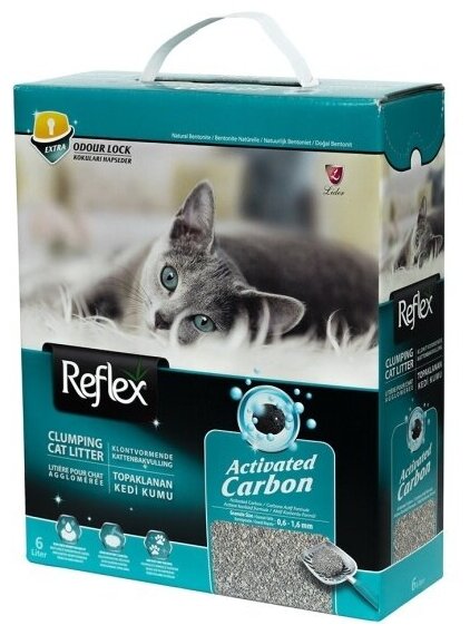 Reflex наполнитель для кошачьего туалета, с повышенной впитываемостью 6 л - фотография № 8