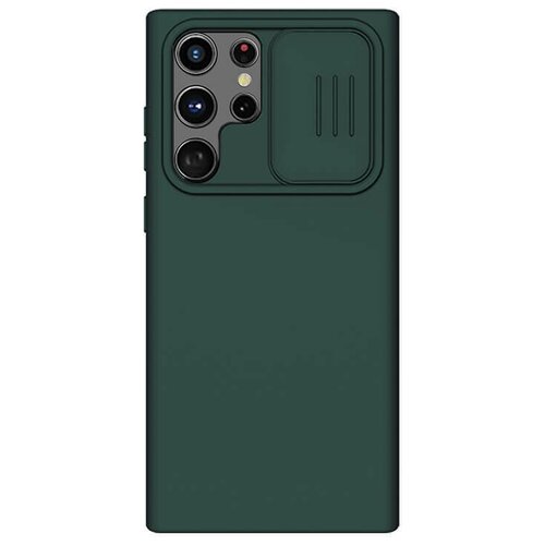 Накладка Nillkin CamShield Silky Silicone Case для Samsung Galaxy S22 Ultra зеленый
