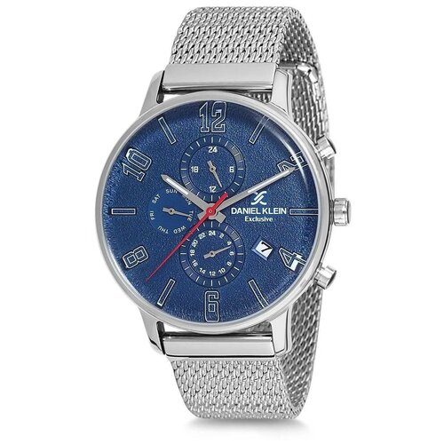 наручные часы daniel klein exclusive серебряный бежевый Наручные часы Daniel Klein Exclusive, серебряный, синий