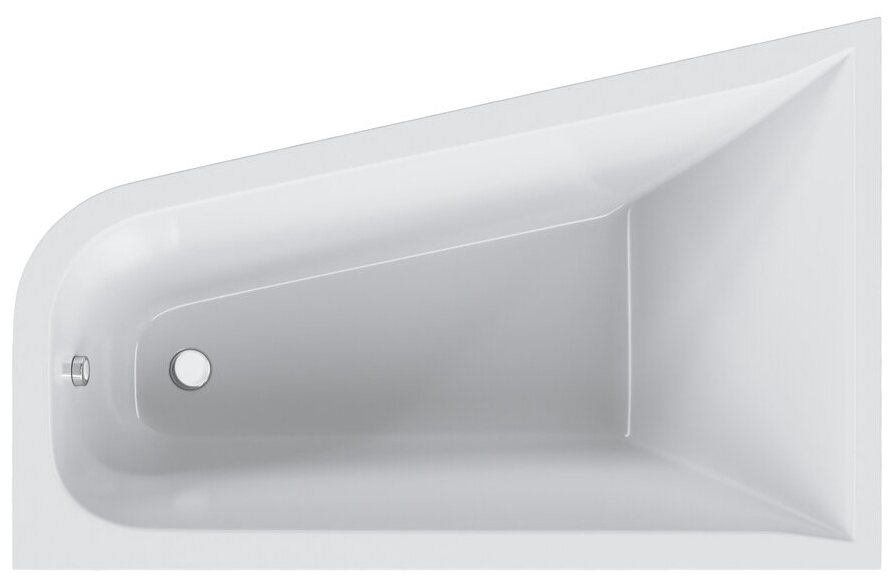Am.Pm W72A-160R100W-A2 Ванна акриловая spirit ассиметричная 160x100 без слива/перелива правосторонняя Am. Pm