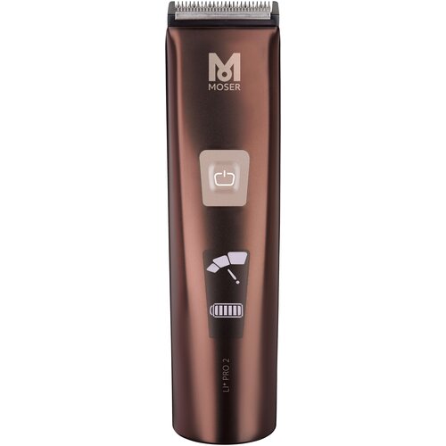 Набор для стрижки MOSER 1888-0051 Li+Pro2 6 магнитных насадок, metallic brown машинка для стрижки moser 1411 0051 primat mini