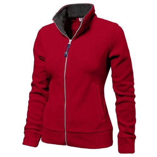 фото Куртка флисовая nashville женская, красный/пепельно-серый us basic