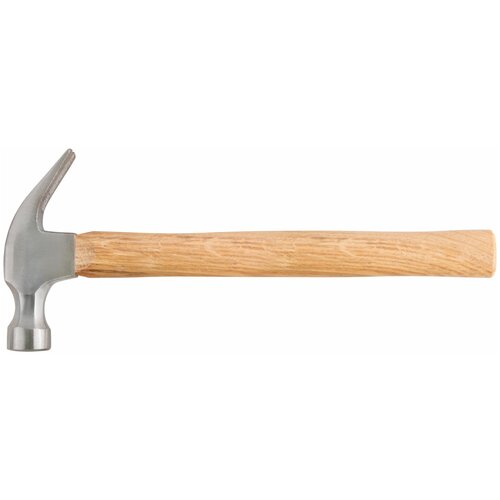 Молоток-гвоздодер, деревянная ручка 25 мм, 340 гр. 44625