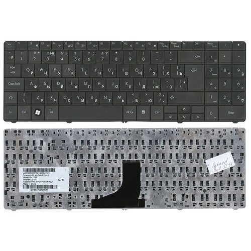 Клавиатура для ноутбука Packard Bell SL45 черная 264000₽