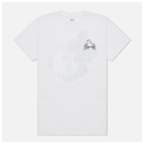 Футболка RIPNDIP, круглый вырез, размер S, белый