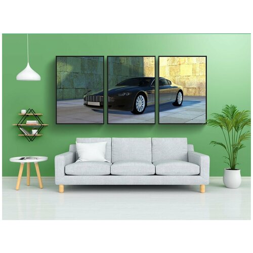 фото Набор модулных постеров для интерьера "астон, мартин, преимущество" 60x90 см. в тубусе, без рамки lotsprints