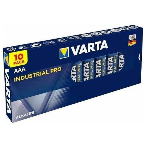 Батарейка AAA щелочная Varta Industrial PRO LR3 Box 10, в коробке 10шт. элемент питания рекорд 1748 lr03 pb10 упаковка 10 шт 24484