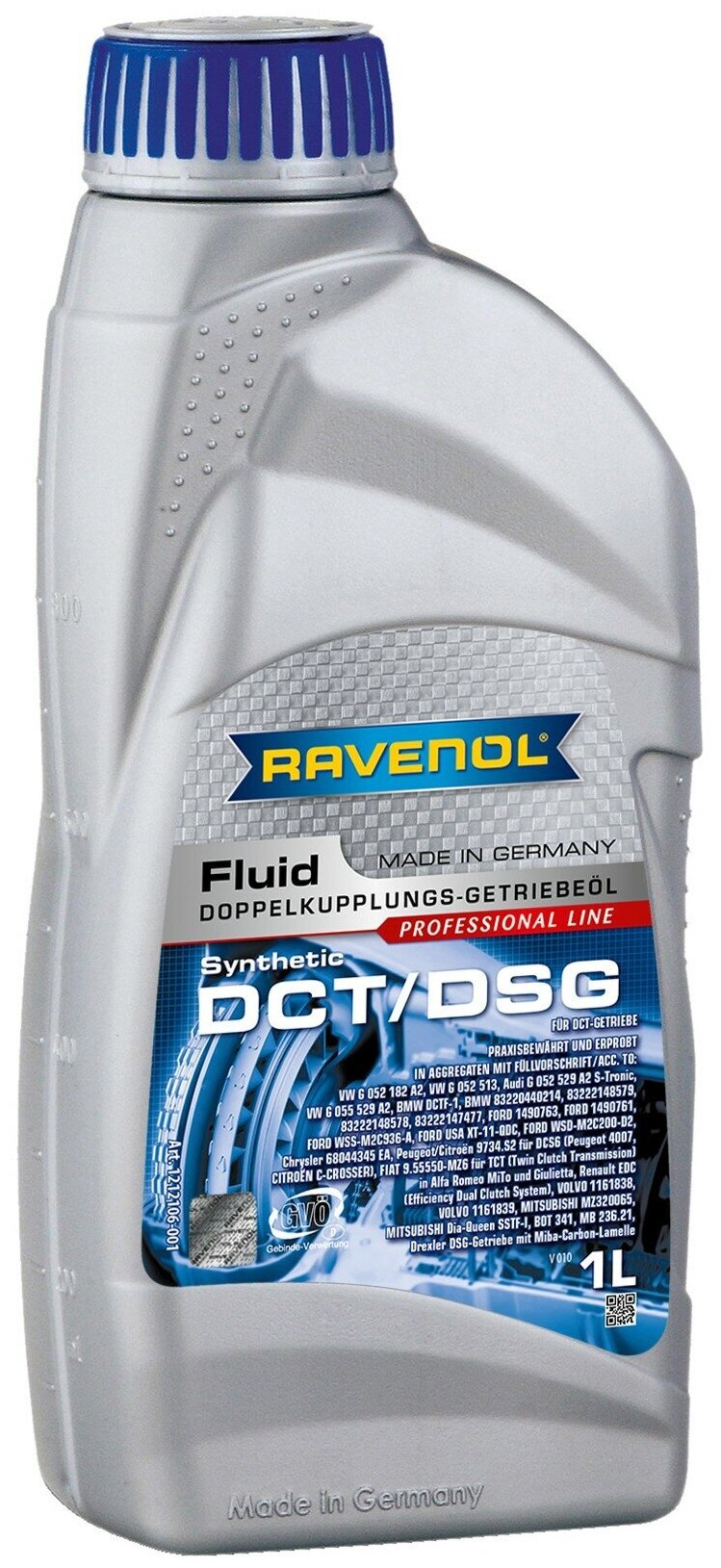 RAVENOL 1212106-001-01-999 Трансмиссионное масло DCT/DSG Getriebe Fluid (1л) (второй номер 4014835718913) 1шт