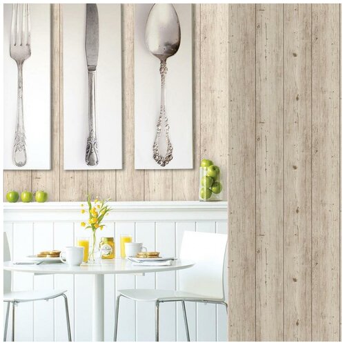 Обои В055-02 виниловые моющиеся 1 рул 053х10 м имитация доски 1200₽