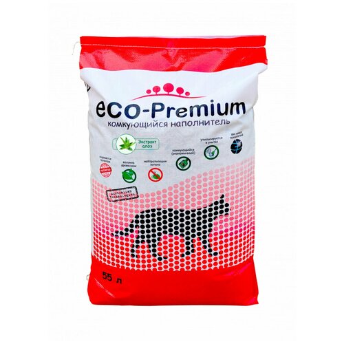 ECO Premium Алоэ наполнитель древесный 20,2 кг 55 л