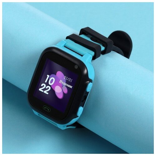 Детские смарт-часы Windigo AM-15 144 128x128 SIM 2G LBS камера 008 Мп голубые 222200₽