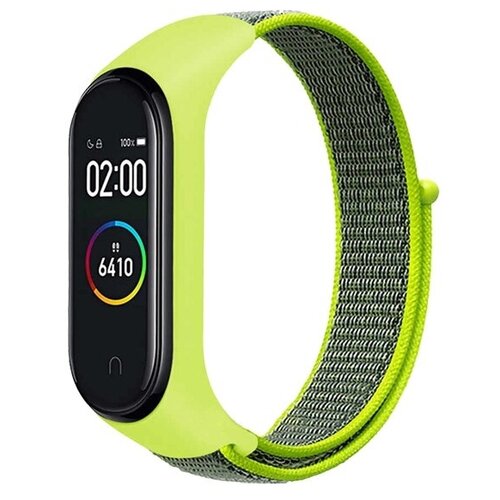 DF / Ремешок из нейлона для Xiaomi Mi Band 3/4/5/6/Smart Band 6 DF xiNylonband-01 (розовый)