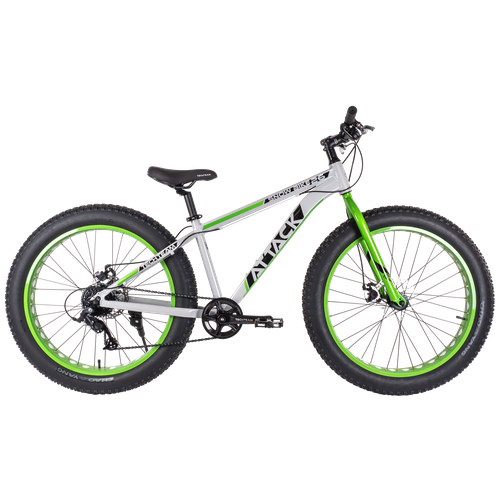 Велосипед TECH TEAM ATTACK 26х15 Fat зеленый NN004264 NN004264 4860000₽