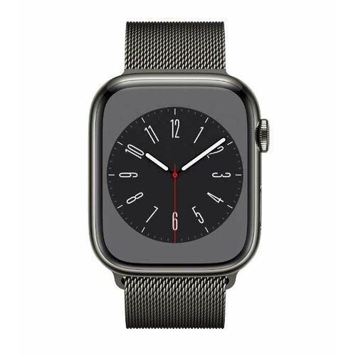 Apple Watch Series 8 41mm Graphite Stainless Steel Case with Graphite Milanese Loop GPSCellular размер ремешка SM ML 10995000₽