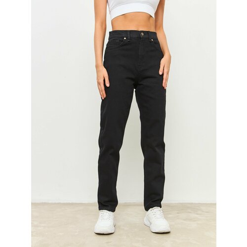 Джинсы IKOYA, размер 29, черный джинсы ikoya размер 29 черный