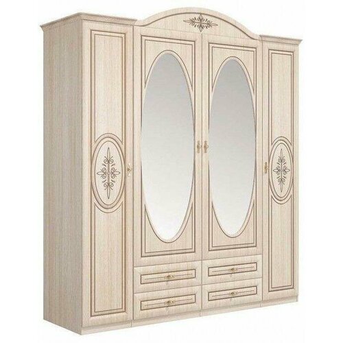 Шкаф для одежды Неман Василиса СП-001-04 Дуб беленыйПатина кофе с молоком 88063₽