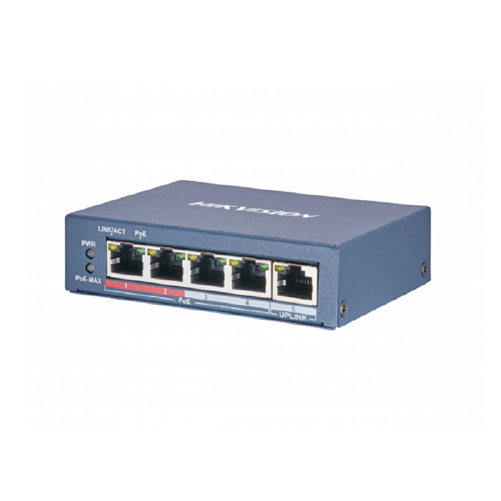 Коммутатор Hikvision 5xRJ45 4xPOE - фото №14