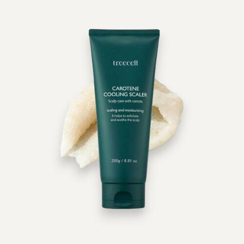 TREECELL Carotene Cooling Scaler Отшелушивающая маска-скраб для кожи головы 250г