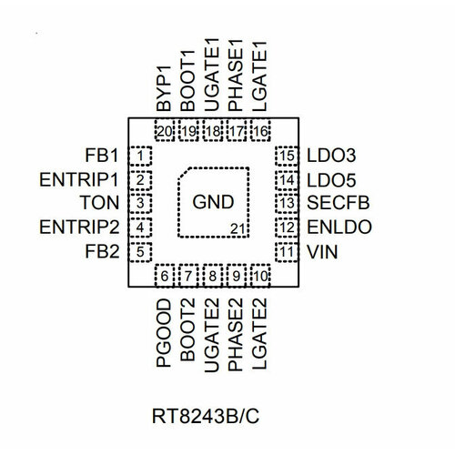 Микросхема RT8243BGQW
