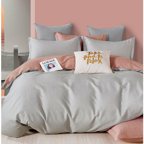 Постельное белье Розовые сны, семейный с простыней на резинке 160*200, сатин, хлопок, с наволочками 70х70, СК-218-дуэт-70-160