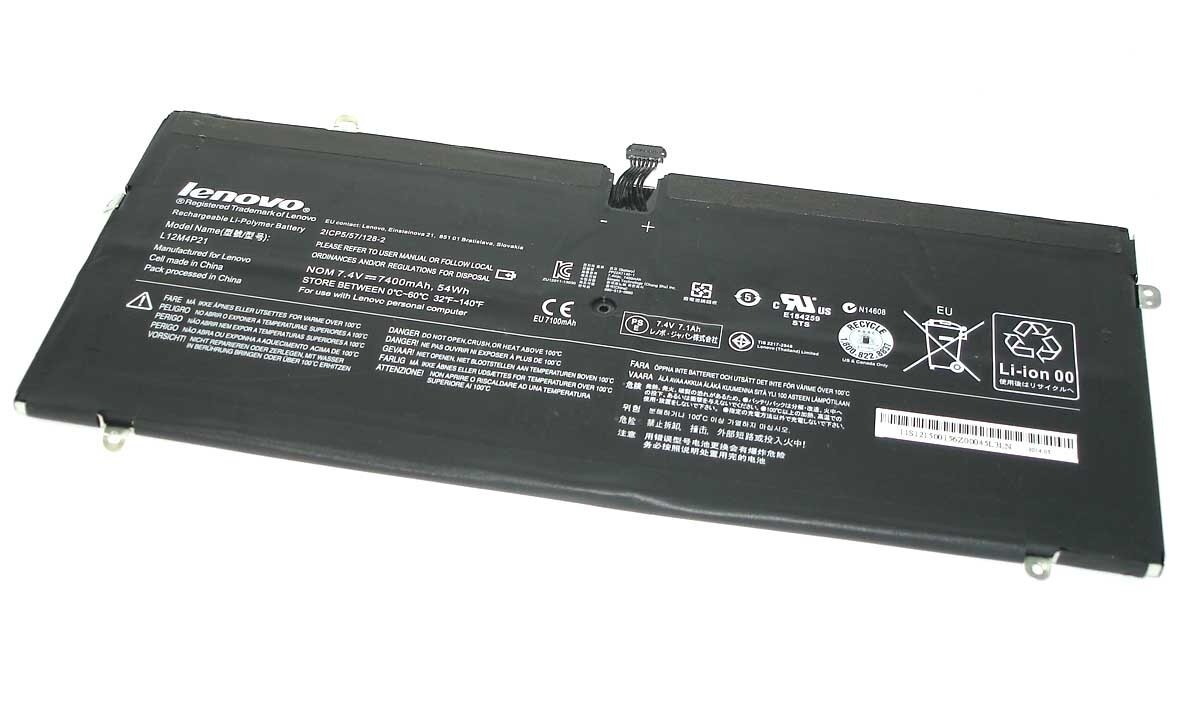 Аккумулятор для Lenovo Yoga 2 Ultrabook, Yoga 2 Pro 13.3, Yoga 2 Pro-13 59-382893, Yoga 2 Pro Ultrabook, L12M4P21, 54Wh, 7.4V