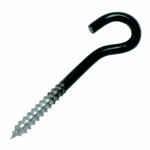 Шуруп-крюк 3x10 мм сталь оцинкованная черный 449₽