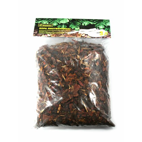 Грунт Кора лиственницы для террариума, рептилий и цветов Simple Zoo, 9л