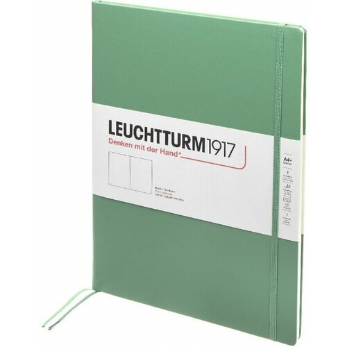 Leuchtturm 363921 Блокнот leuchtturm master slim, a4, 100 г/м2, 123 стр. нелинованная, твердая обложка, шалфей