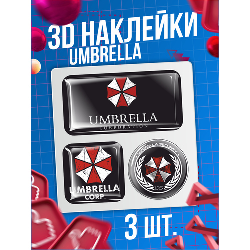 Наклейки на телефон 3D стикеры Umbrella Обитель зла 4