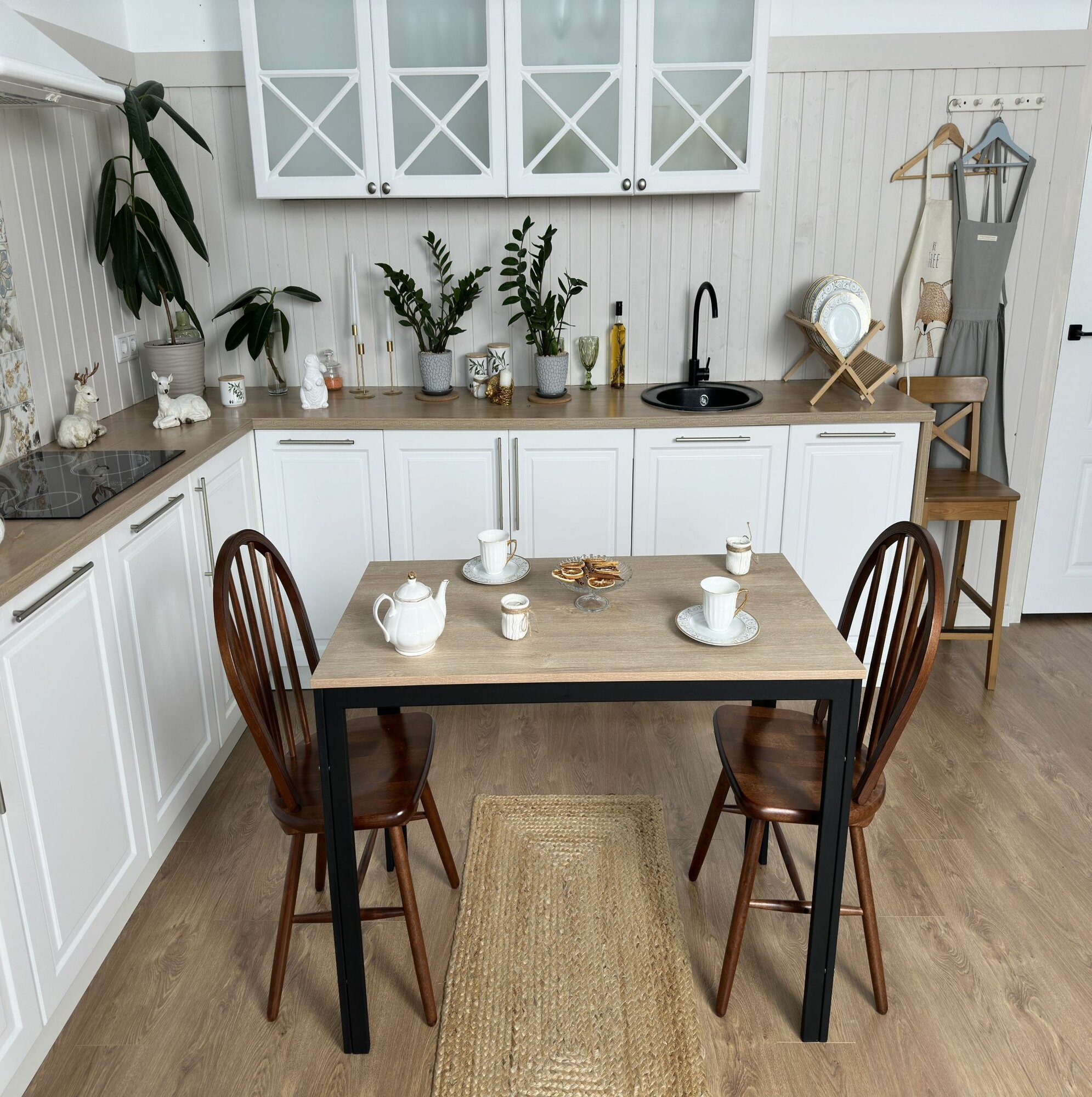 фото CondorStyle Стол кухонный HOME PRESTIGE Дуб песочный, обеденный, лофт 120х60х75