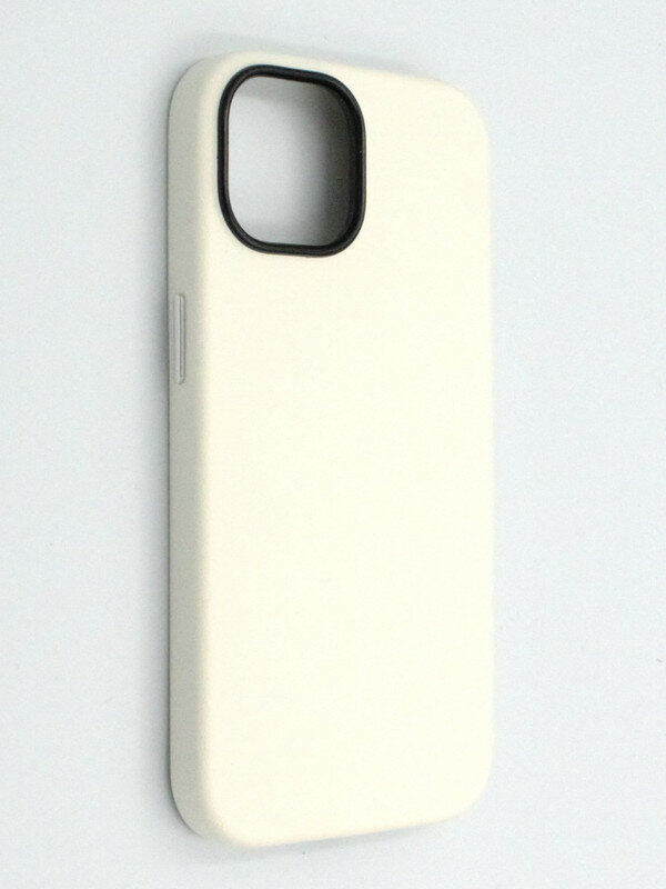 Чехол с MagSafe на iPhone 15 Кожаный (New line)-Белый