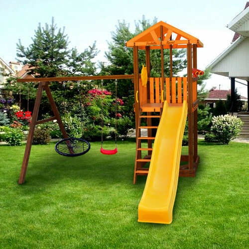 Игровой комплекс ИК Perfetto sport «Pitigliano-3» + качели 