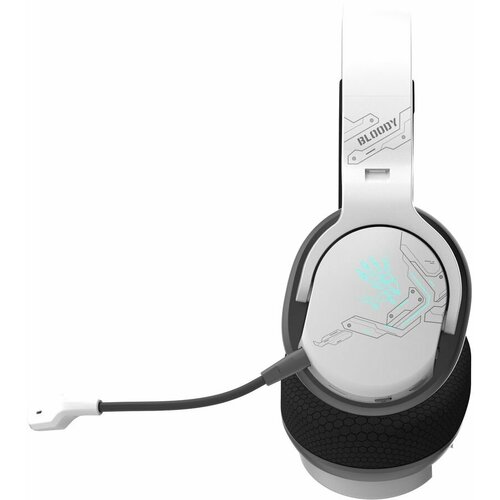 Гарнитура игровая A4TECH Bloody GR370 для компьютерамобильных устройств мониторные Bluetoothрадио35 мм белый 5100₽