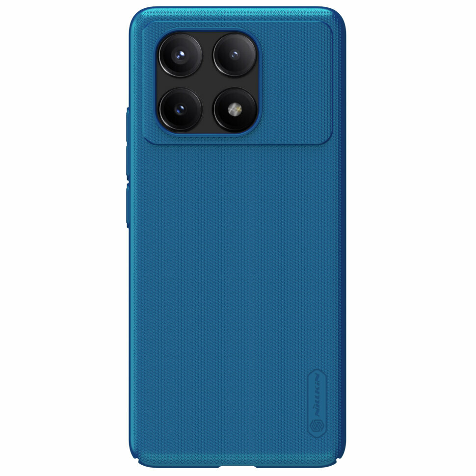 Накладка Nillkin Frosted Shield пластиковая для Xiaomi Redmi K70E / Poco X6 pro 5G Blue (синяя)