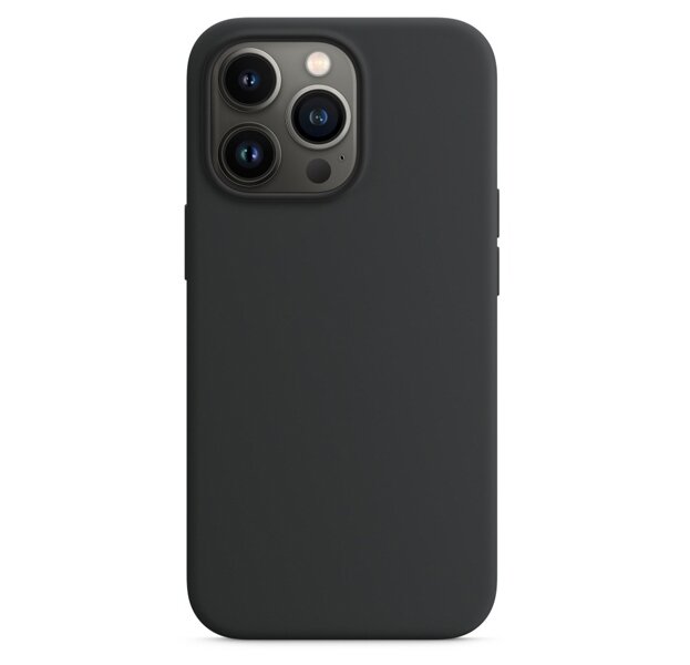 Чехол для iPhone 13 Pro Max Liquid Silicone Case Black