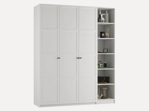 Изображение товара Шкаф распашной для одежды " Берг 9" 160х200х50 Белый / Лотос