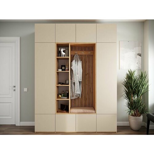 Прихожая в коридор Дуглас 17 180х240х50 Дуб крафт золотой Бромелия 105389₽