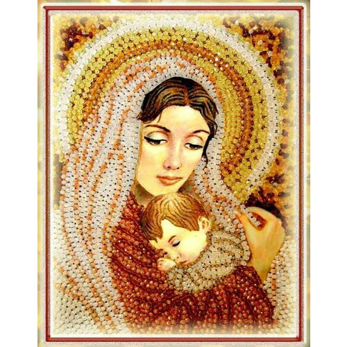 Набор для вышивания хрустальными бусинами, Образа в каменьях, Дева Мария набор для вышивания хрустальными бусинами образа в каменьях 4101 аллах