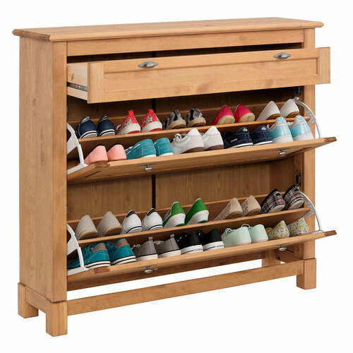 Тумба под обувь Прихожая Рауна 21 (бейц масло)