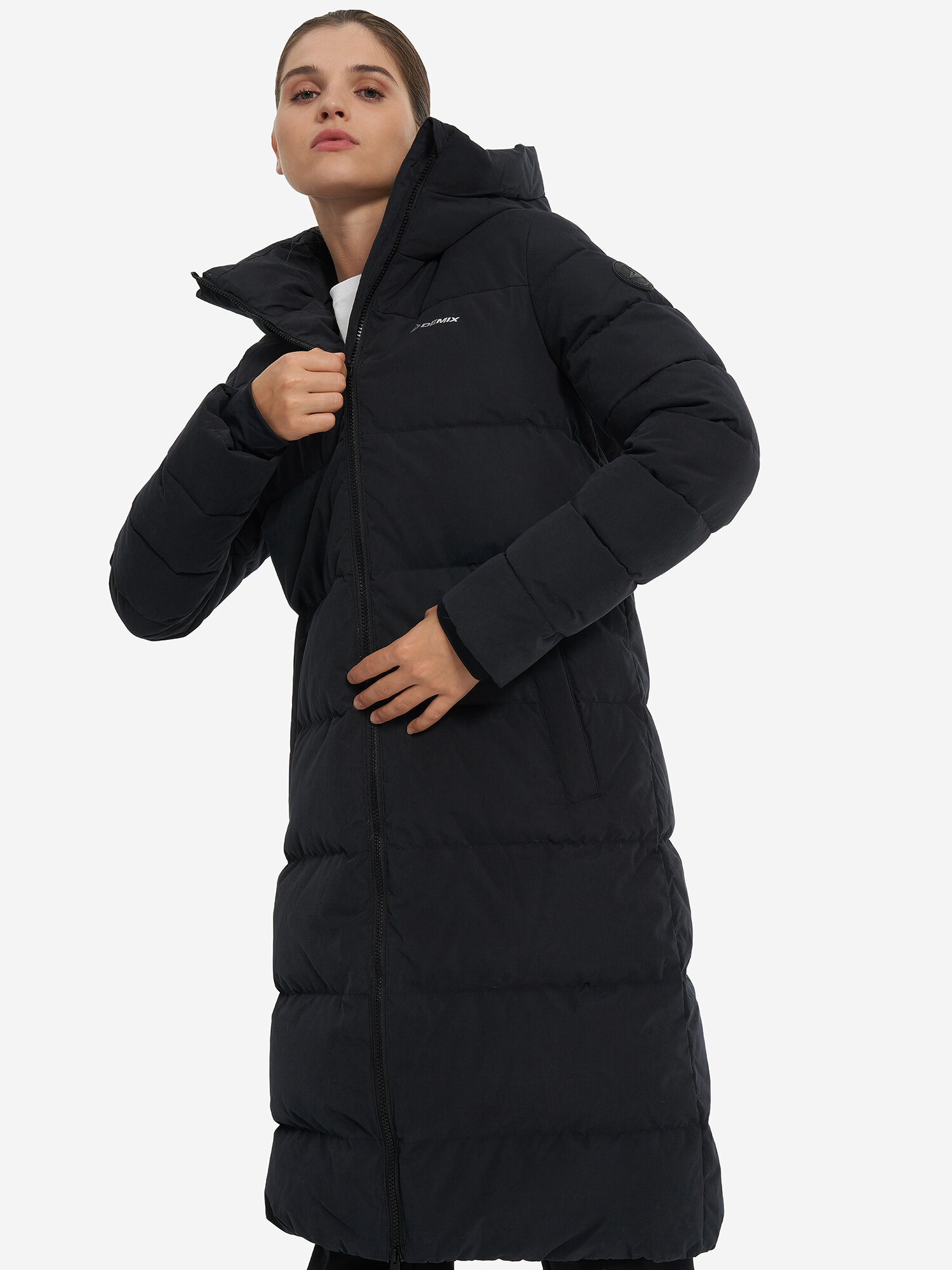 Пуховик Demix W D Winter Pack Go To Down Puffa (Long), размер 42/44, черный