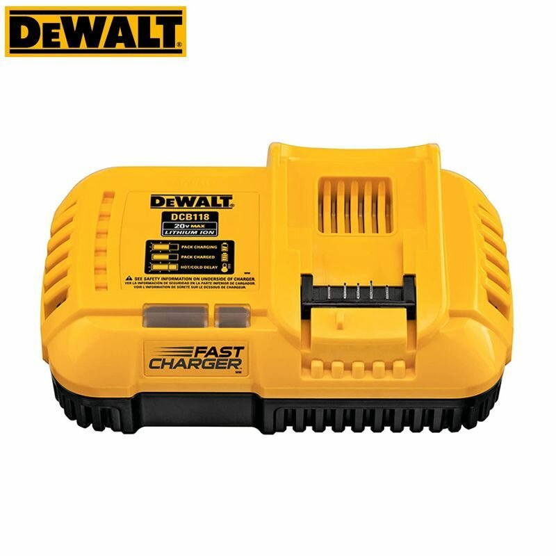 DEWALT DCB118 Быстрое зарядное устройство FLEXVOLT 18 В 20 В 60 В MAX Зарядка Внутренний вентилятор охлаждения