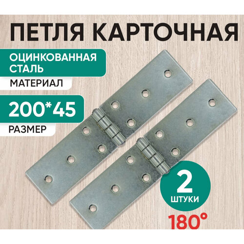 Петля карточная 200*45*2,5мм